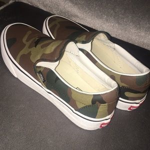 VANS Woodland Camo Classic Slip-On Shoes